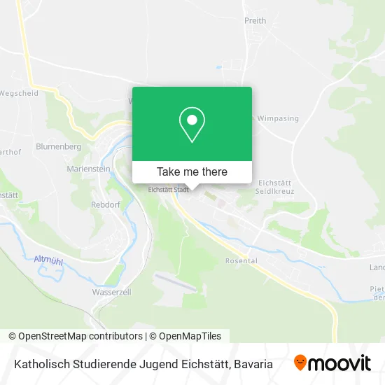 Карта Katholisch Studierende Jugend Eichstätt