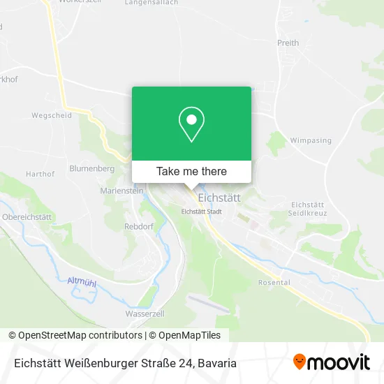 Карта Eichstätt Weißenburger Straße 24