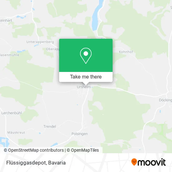 Карта Flüssiggasdepot