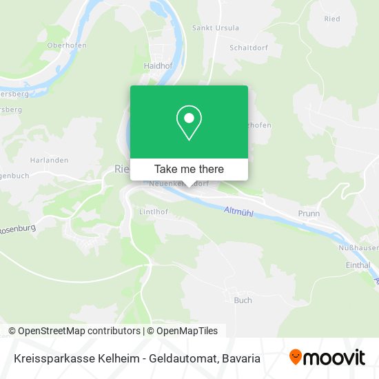 Карта Kreissparkasse Kelheim - Geldautomat