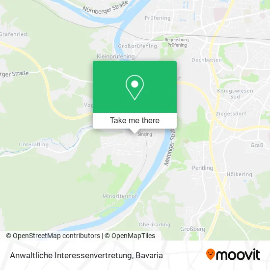 Карта Anwaltliche Interessenvertretung