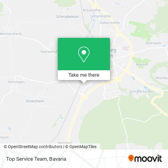 Top Service Team map