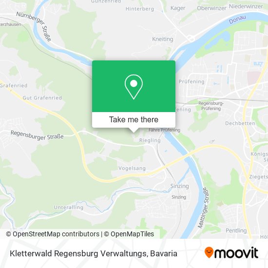 Kletterwald Regensburg Verwaltungs map