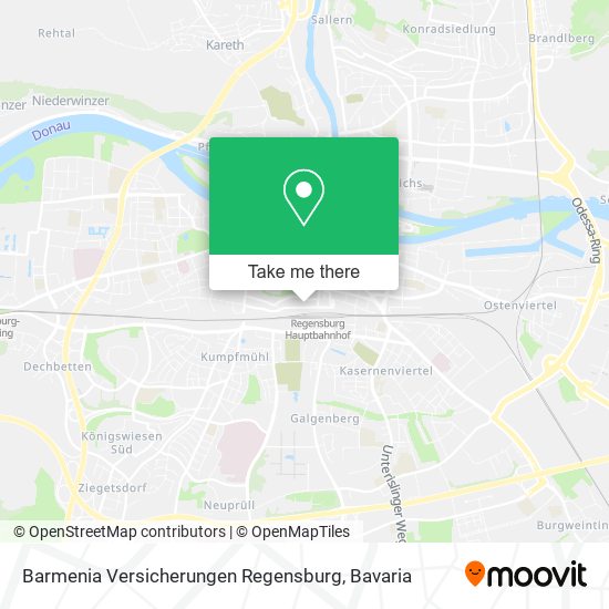 Barmenia Versicherungen Regensburg map