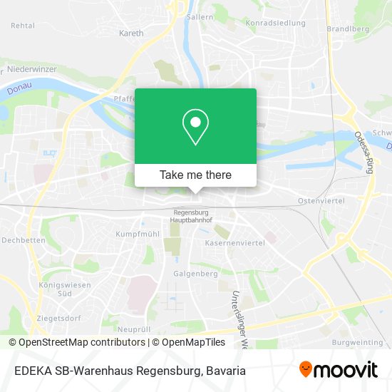 EDEKA SB-Warenhaus Regensburg map