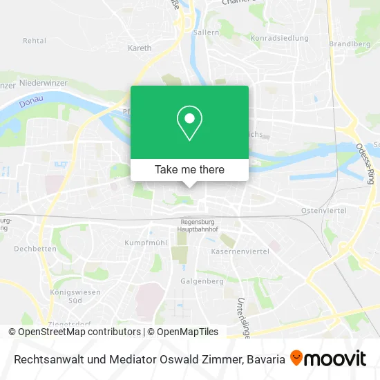 Карта Rechtsanwalt und Mediator Oswald Zimmer