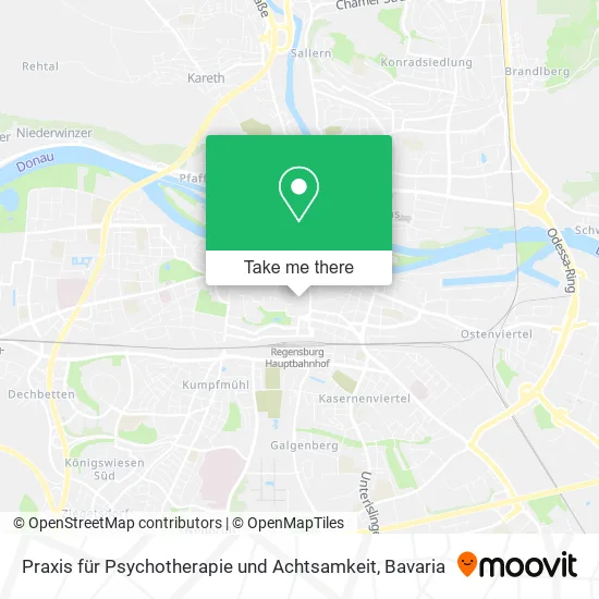 Карта Praxis für Psychotherapie und Achtsamkeit