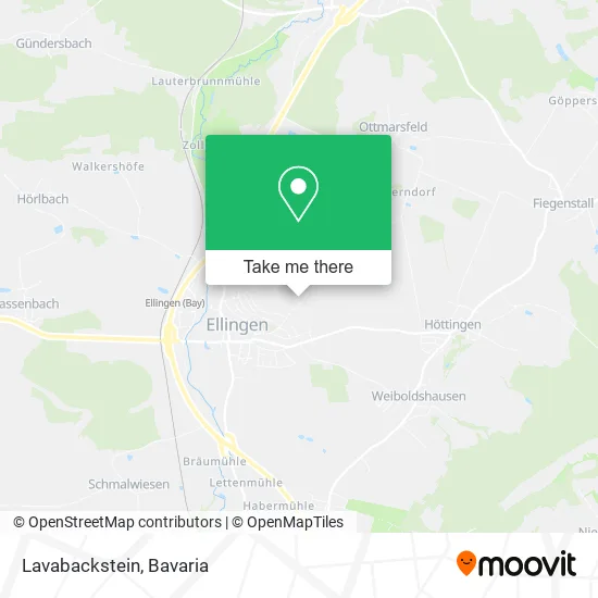 Карта Lavabackstein