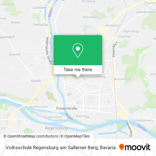 Карта Volksschule Regensburg am Sallerner Berg