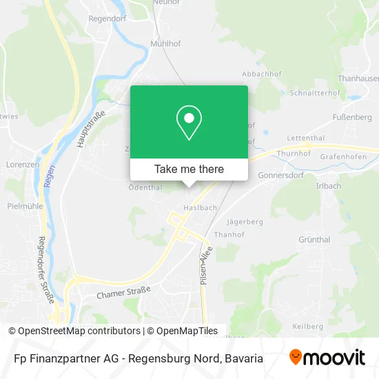 Карта Fp Finanzpartner AG - Regensburg Nord