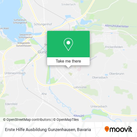 Erste Hilfe Ausbildung Gunzenhausen map