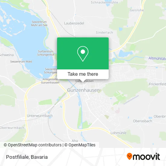 Карта Postfiliale