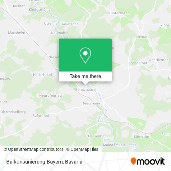 Карта Balkonsanierung Bayern