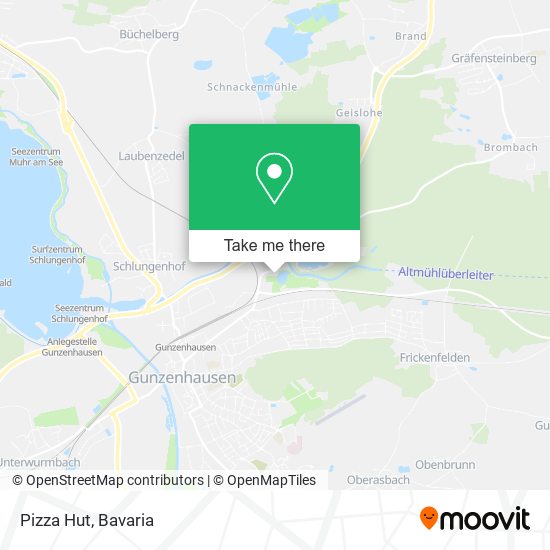 Pizza Hut map