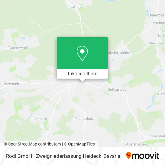 Карта Rödl GmbH - Zweigniederlassung Heideck