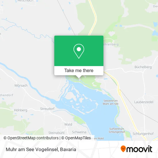 Карта Muhr am See Vogelinsel