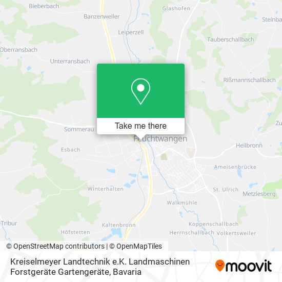 Kreiselmeyer Landtechnik e.K. Landmaschinen Forstgeräte Gartengeräte map