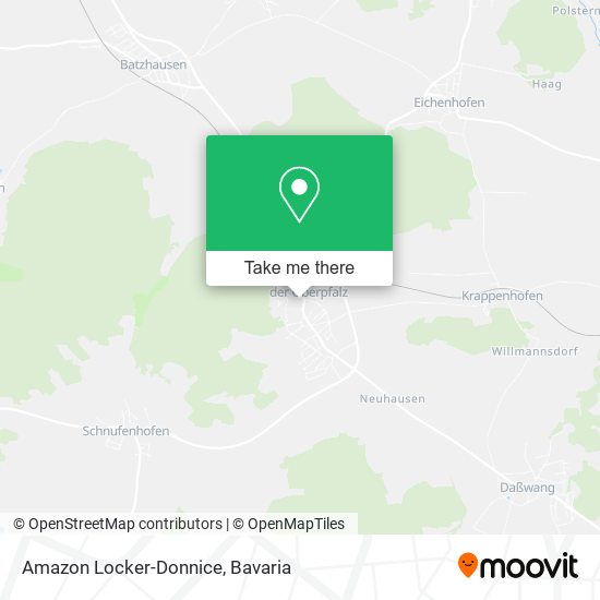 Amazon Locker-Donnice map