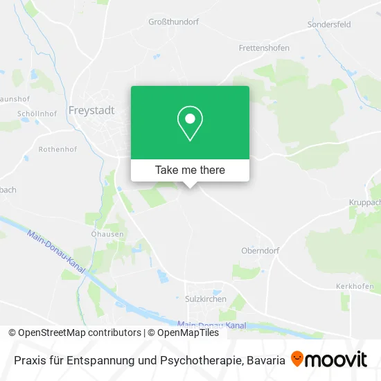 Карта Praxis für Entspannung und Psychotherapie