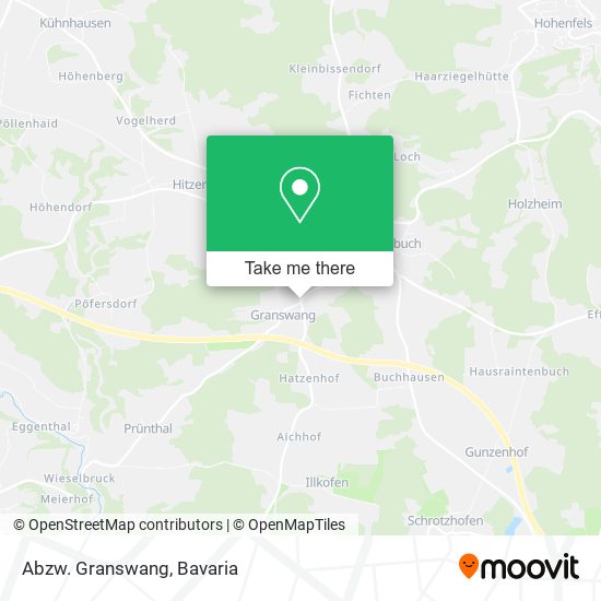 Abzw. Granswang map