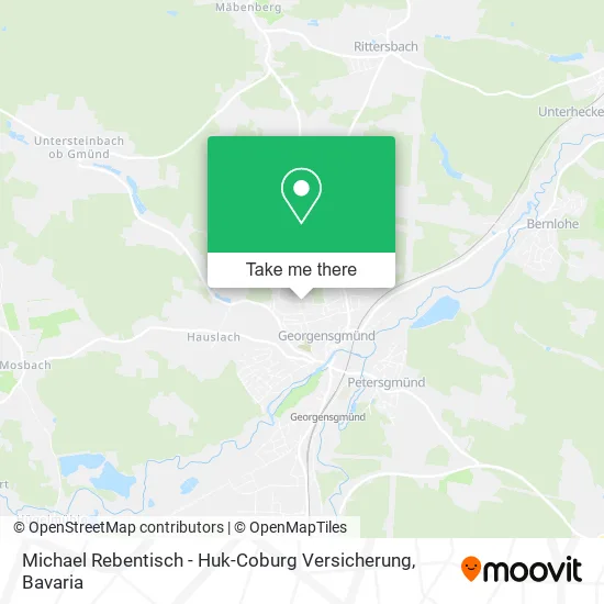 Карта Michael Rebentisch - Huk-Coburg Versicherung