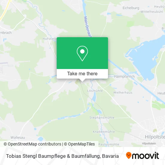 Карта Tobias Stengl Baumpflege & Baumfällung