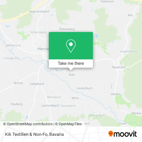 Карта Kik Textilien & Non-Fo