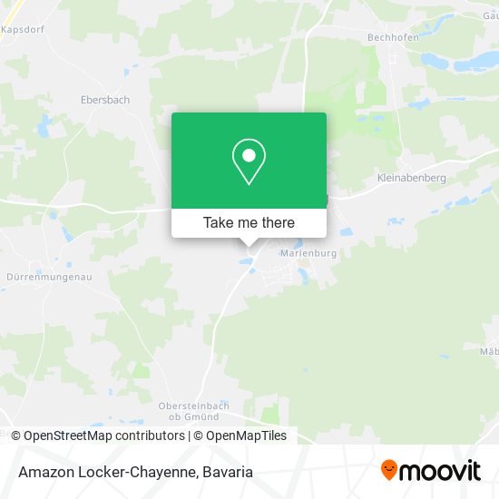 Amazon Locker-Chayenne map