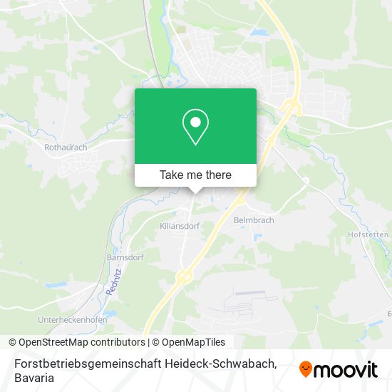 Forstbetriebsgemeinschaft Heideck-Schwabach map