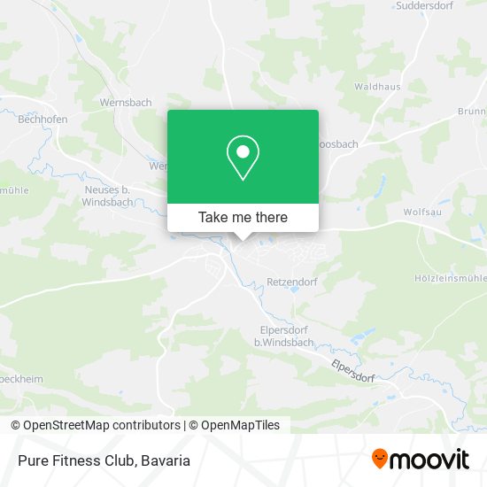 Pure Fitness Club map