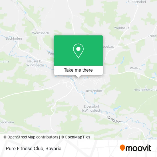 Карта Pure Fitness Club
