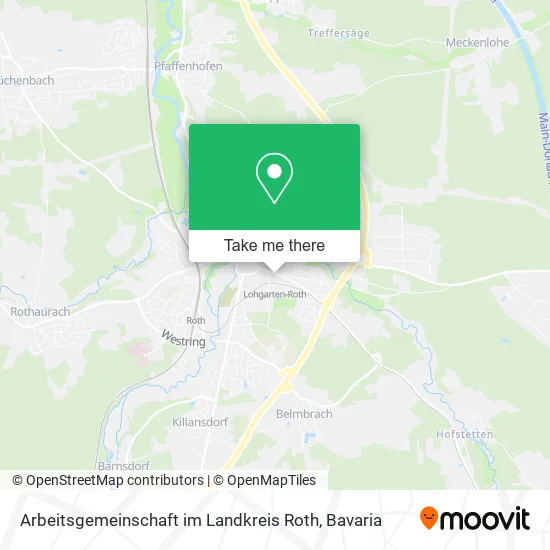 Карта Arbeitsgemeinschaft im Landkreis Roth