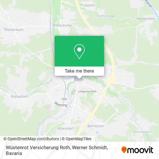 Карта Wüstenrot Versicherung Roth, Werner Schmidt