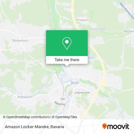 Карта Amazon Locker-Mareke