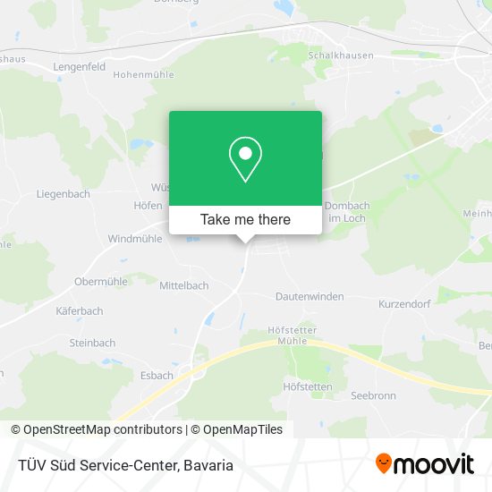 TÜV Süd Service-Center map