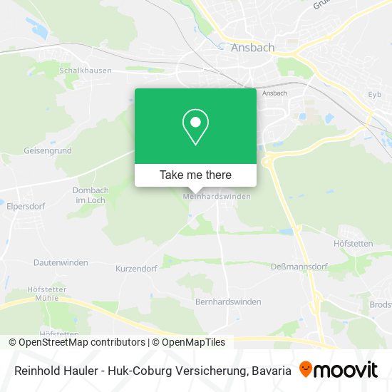 Reinhold Hauler - Huk-Coburg Versicherung map