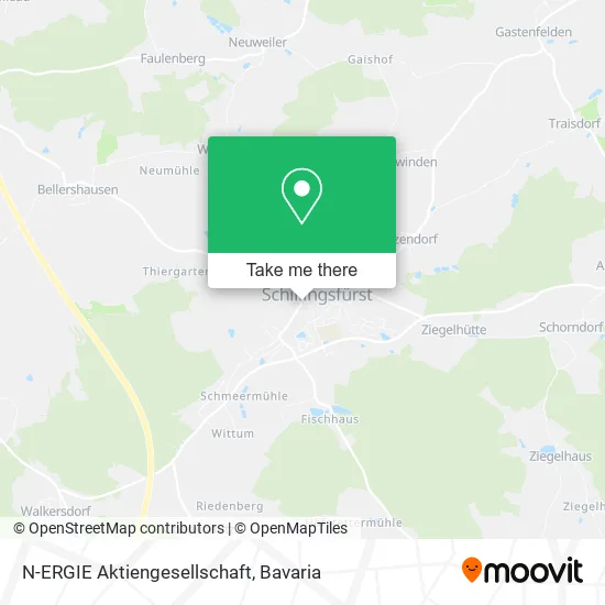 Карта N-ERGIE Aktiengesellschaft