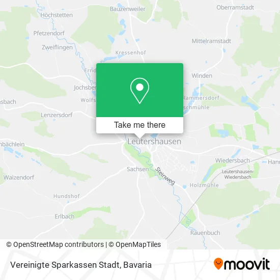 Карта Vereinigte Sparkassen Stadt