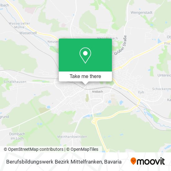 Berufsbildungswerk Bezirk Mittelfranken map
