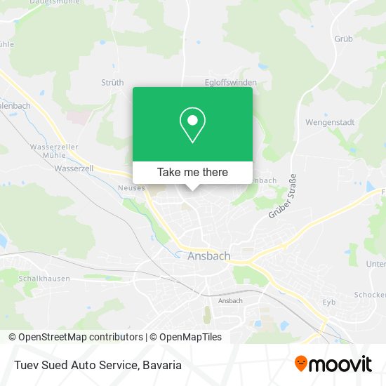 Tuev Sued Auto Service map