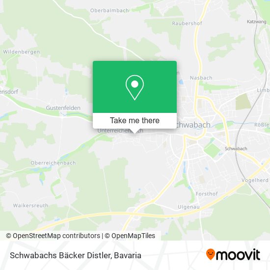 Карта Schwabachs Bäcker Distler