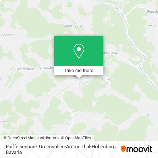 Raiffeisenbank Ursensollen-Ammerthal-Hohenburg map