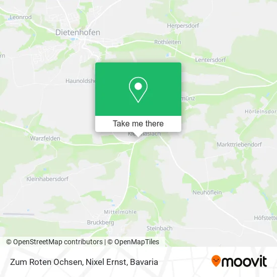 Карта Zum Roten Ochsen, Nixel Ernst