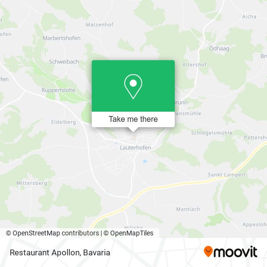 Restaurant Apollon map