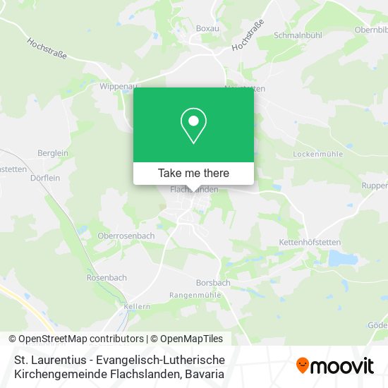 St. Laurentius - Evangelisch-Lutherische Kirchengemeinde Flachslanden map