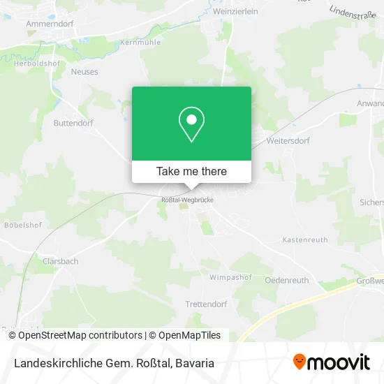Карта Landeskirchliche Gem. Roßtal
