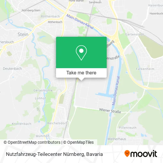 Карта Nutzfahrzeug-Teilecenter Nürnberg