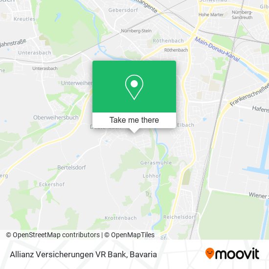 Allianz Versicherungen VR Bank map