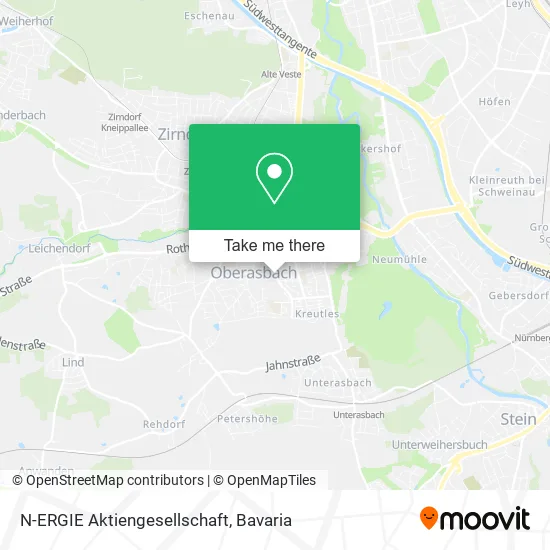 Карта N-ERGIE Aktiengesellschaft