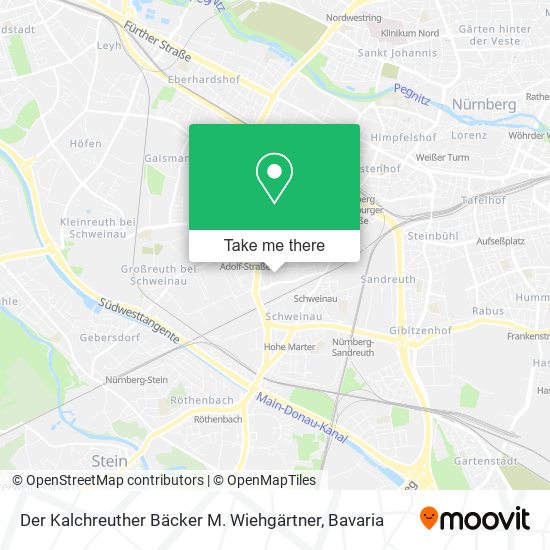 Der Kalchreuther Bäcker M. Wiehgärtner map